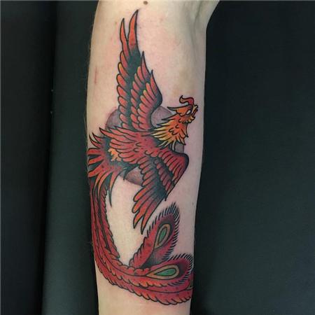 Traditional Phoenix Tattoo Tattoo Thumbnail
